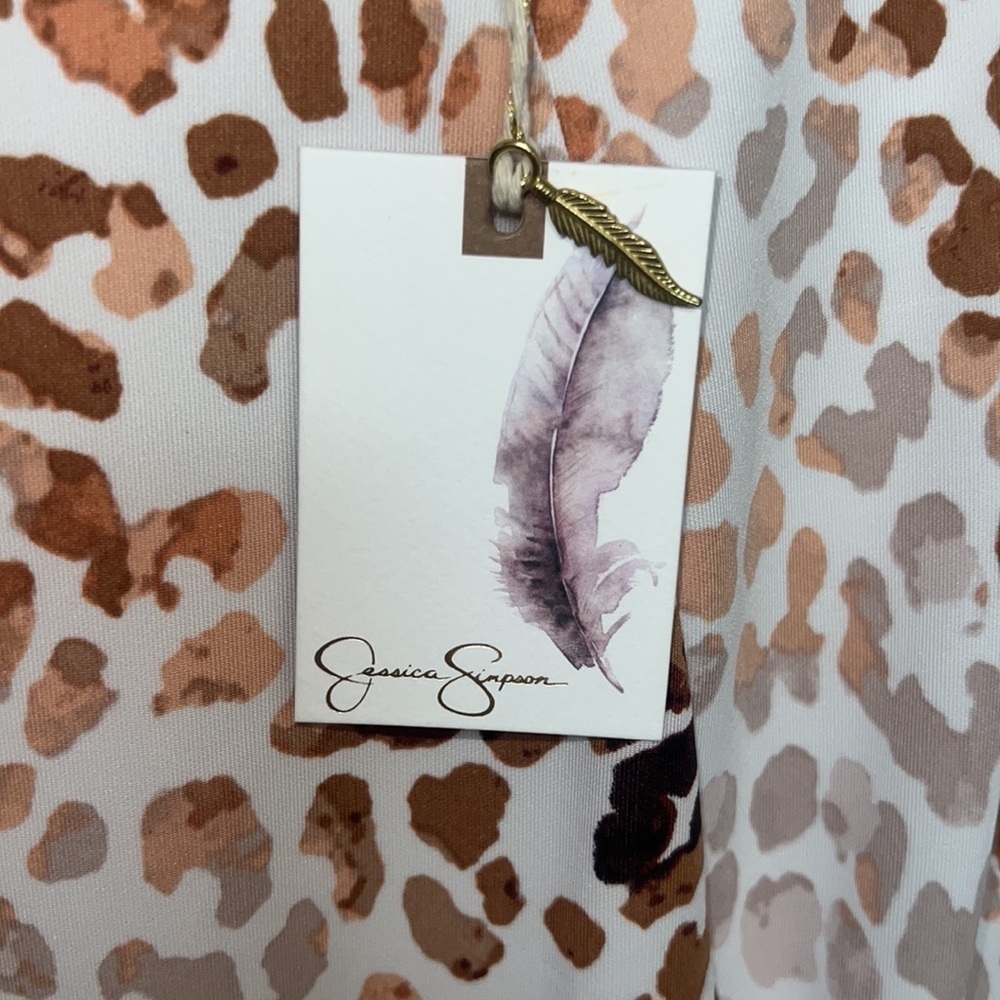 JESSICA SIMPON LEOPARD PRINT DRESS. - Picture 7 of 9